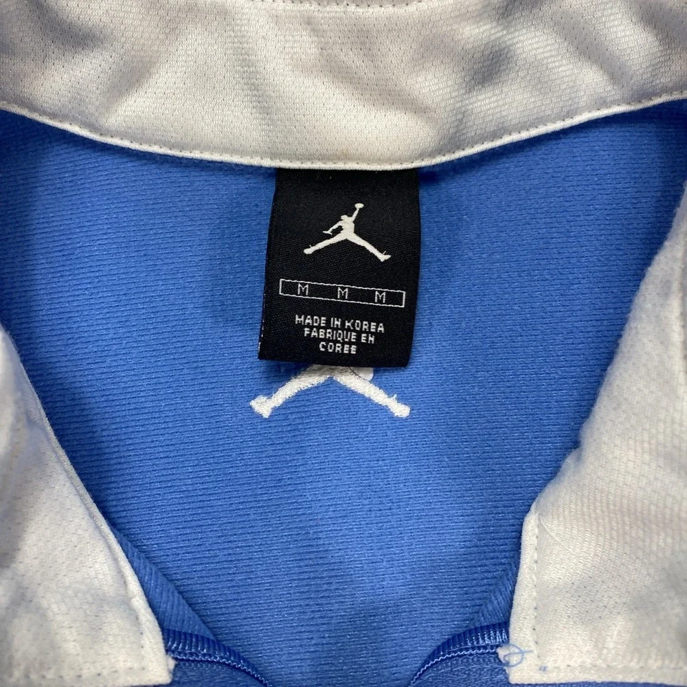Vintage Jordan UNC Tarheels Mens Medium /4 Zip Warm Up Shooting Shirt Basketball